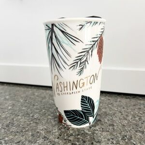 Starbucks Washington The Evergreen State Ceramic Travel Tumbler Cup